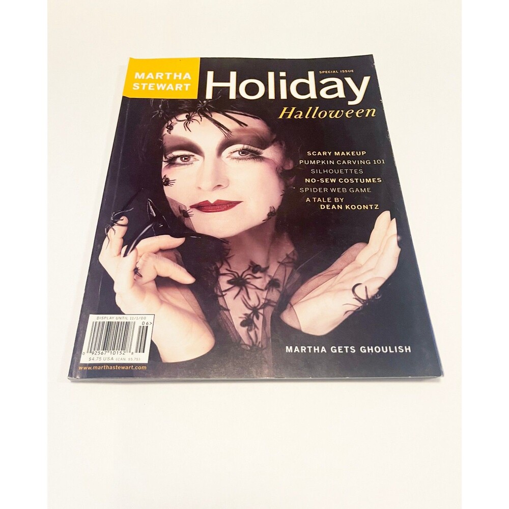 Martha Stewart Holiday Halloween 2000 Magazine Dean Koontz Special Issue Vintage